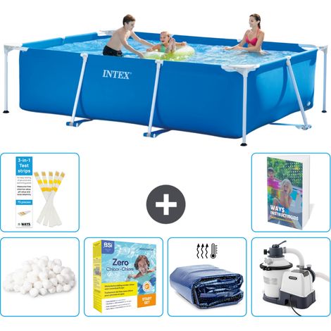 Rechteckiger Frame Pool - 300x200x75 cm - 7-teilig S75