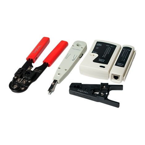 Logilink Kit de herramientas para redes negro WZ0012 (1/3)