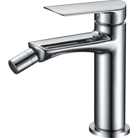 Mice - Grifo monomando de bidé para Agua Fría y Caliente, Mezclador Monomando para bidet - Griferia de WC baño Color Cromo BDG040-2 (1/2)
