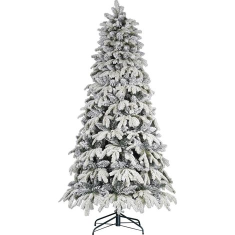 Verschneiter Weihnachtsbaum 'Monviso' mit PE Real Touch Effekt + Flock -180 cm