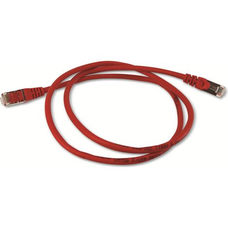 Geschirmtes f/utp Kategorie 5e 1m rot geschirmtes Patchkabel (1/4)