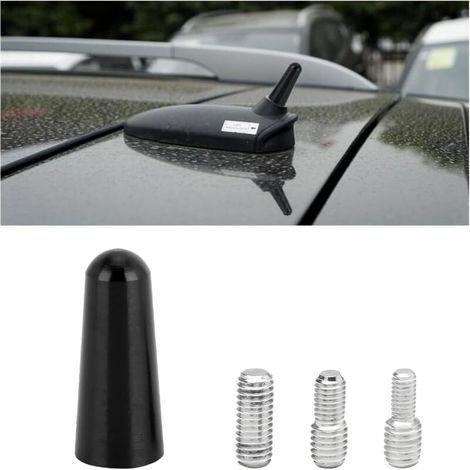Short Car Antenna, Universal Amplified Short Car Radio Antenna, 3cm Short Rod Stereo Roof Antenna for Cars, Compatible with All Cars and Vehicles (1/5)