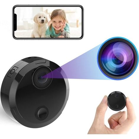 4K-HD-Überwachungskamera mit WLAN, langer Akkulaufzeit, automatischer Nachtsicht, WLAN-Babyüberwachung, SD-Kartenaufzeichnung und App-Steuerung (1/5)