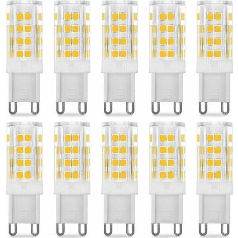 Ampoules LED G9 5 W (équivalent 40 W) – Blanc Chaud 3000 K, Angle de Diffusion 360°, 220–240 V – Lot de 10 (1/5)