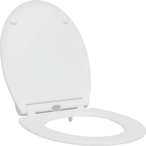 Siège de toilette Blanc 47 x 37,5 x 3,8 cm Duroplast (1/5)