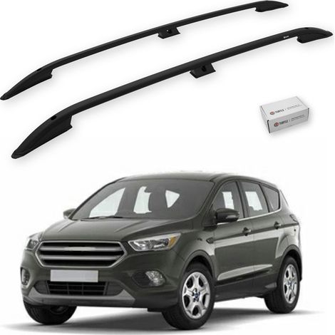 TURTLE kompatibel mit Ford Kuga (C520) 2013-2019 Dachreling Crown Schwarz (1/5)