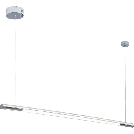 Lampada sospensione moderna cromo 100cm LED 16W Maxlight (1/3)