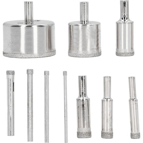 Bohrer-Set 3-50 mm, schnelles Bohren, glänzendes Finish, stabil, groß