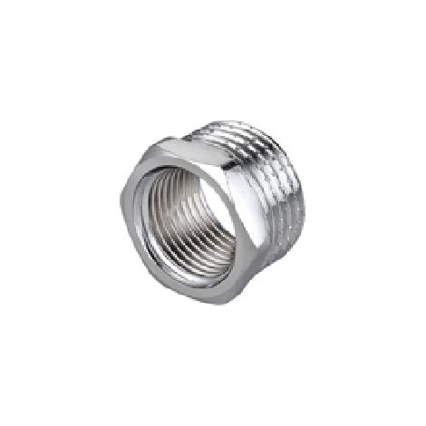 RIDUZIONE ESAGONALE MF IN OTTONE CROMO IBP- 1/2 x 1/4- IBP- pezzi 10
