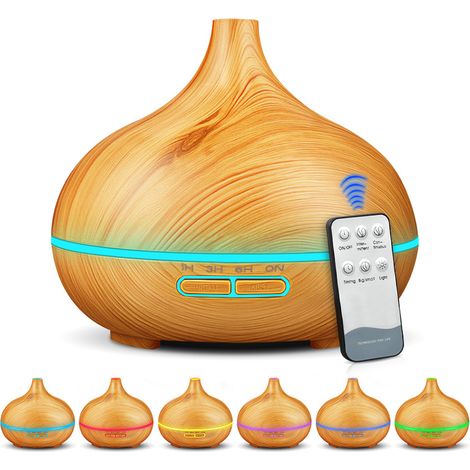 Luftbefeuchter, ätherisches Öl, Aroma-Diffusor, 400 ml, Luftbefeuchter, aromatischer Aroma-Diffusor, Aroma für Zuhause, aus Holz