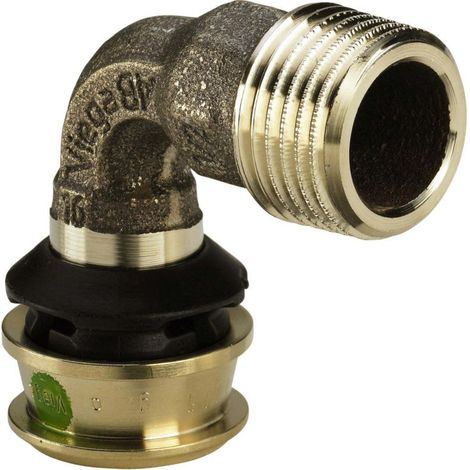 Viega Coude de transition Raxofix 646028 25mmxR 3/4, avec SC-Contur, bronze au silicium