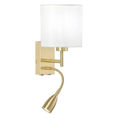 [GEBRAUCHT] B-Ware Fischer & Honsel Wandleuchte Dreamer Mit Led Leselicht Messing Wandleuchte E27