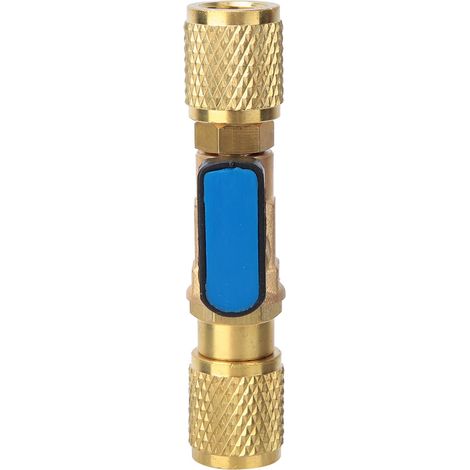 Adaptateur de vanne à boisseau sphérique de réfrigération en laiton Connecteur de vanne à boisseau sphérique de réfrigérant G1/4'' (1/5)