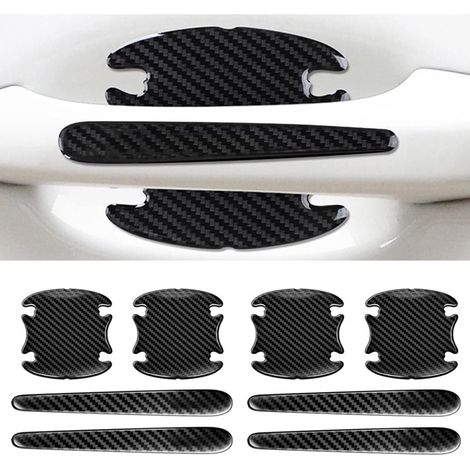 Ensemble de 8 protections pour poignées de portières de voiture - Matériau PVC - Résistant aux rayures (1/4)