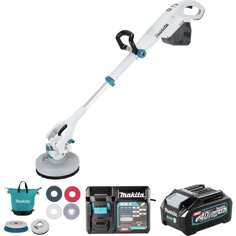 Máquina de un solo cepillo Makita PS001GM101 40 V 4 Ah (1/5)