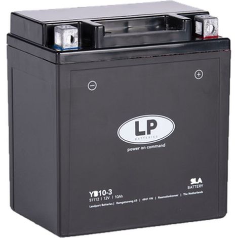 BATERÍA LANDPORT YB10-3 (MS LB10-3) (YB10L-A2/B/B2) 12V 10AH (134X89X145MM) (160A) SLA SIN MANTENIMIENTO - INUNDADA (4)
