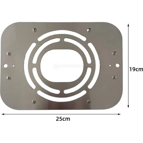 Support de poêle de tente en acier inoxydable, fixation pour poêle à bois, protection ignifuge, compatible avec les réchauds de camping portables. (1/5)