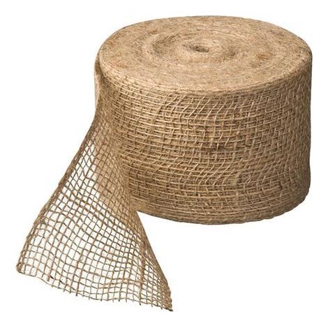 Private Label-Rouleau de toile de jute tissée 220 g/m² – 25 mètres x 10 cm – Protection des jeunes plants – 100% naturel et perméable à l'air