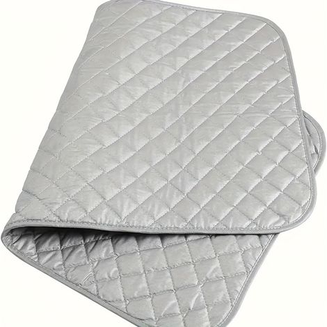 1 x Tapis/toile de repassage résistant à la chaleur, tapis de repassage portable gris - 48 x 85 cm (1/5)