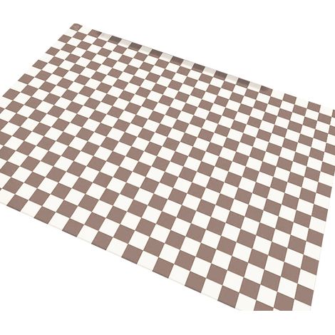 Tapis à damier 80x160cm, lavable, antidérapant, moquette de sol pour chambre, entrée, bureau, dortoir, beige (1/5)