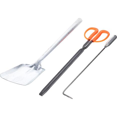 1ensemble Outils De Cheminée Pelle à Tisonnier Pour Cheminée Et Barbecue (1/5)