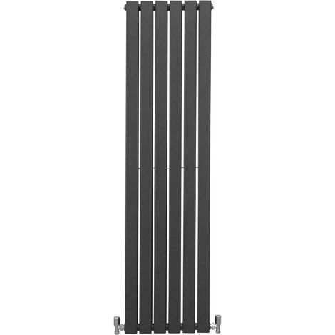 Radiatori Termosifoni in Acciaio Calorifero a Doppio Strato a Pannelli Piatti Riscaldamento Centralizzato Colonna Termosifone Orizzontale Radiatore a Parete - Grigio Antracite - 160 x 42 cm