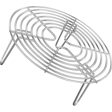 Grille ronde en acier inoxydable pour cuire, refroidir, cuire à la vapeur et faire cuire au four. (1/5)