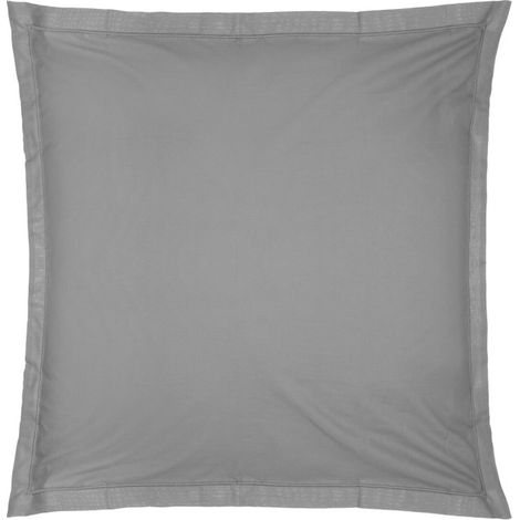 Taie d'Oreiller "Percale" 63x63cm Gris (1/2)