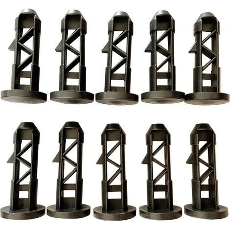 Lot de 10 goupilles de charnière pour couvercle de poubelle, taille du trou : 20 mm, fixations pour couvercles de poubelles de 50 l, 80 l, 100 l, 120 l, 240 l (1/5)