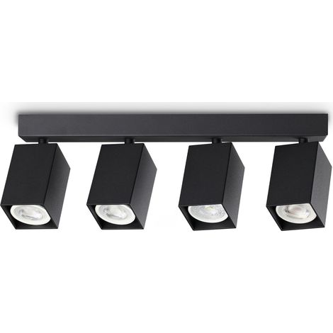 Ideal Lux Plafoniera moderna DYNAMITE 4 luci GU10 nero metallo