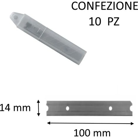 CONFEZIONE 10 LAME PER RASCHIETTO TOGLIPARATI