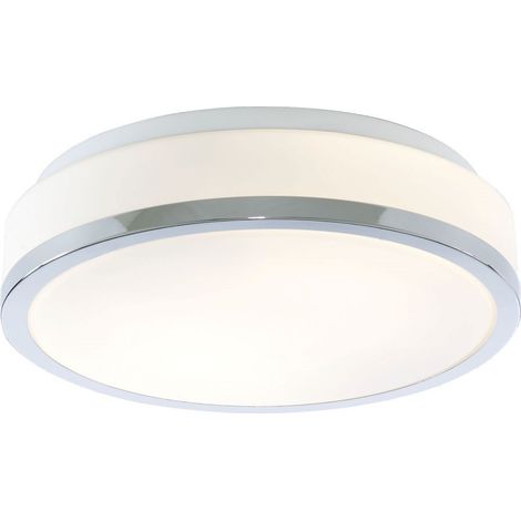 Plafonnier luminaire chrome blanc couloir bureau chambre salon salle de bain éclairage (1/3)