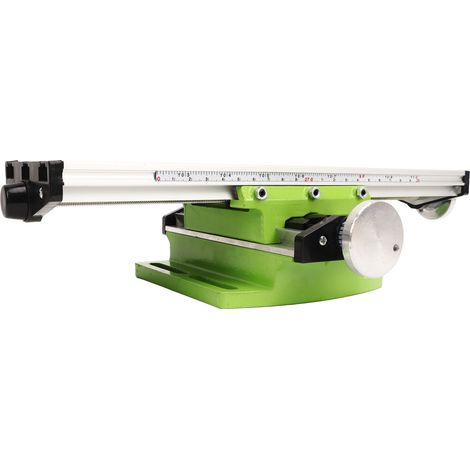 Flexibler Multifunktions-Frästisch, XY 310x90 mm Tischplatte, Mini-Bohrschraubstock, verstellbarer Arbeitstisch zum Bohren und Fräsen. (1/5)