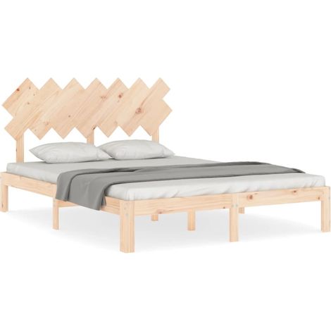 Maison Exclusive - Estructura de cama de matrimonio con cabecero