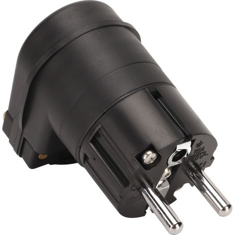 Connecteur d'alimentation audiophile mâle à angle droit, plaqué rhodium, pour câble secteur HiFi sur mesure, fiche Europe 100‑250V (1/5)