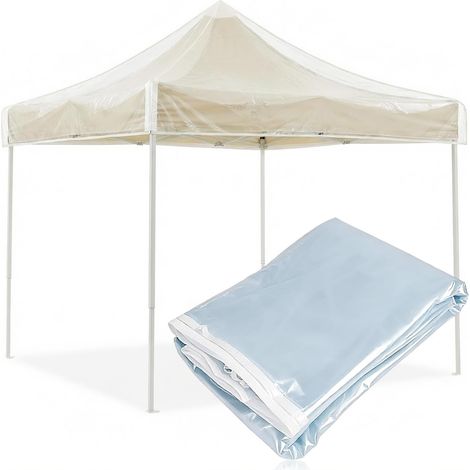 Toit de rechange transparent pour tonnelle (PVC transparent, 2,5 x 2,5 m) (1/5)