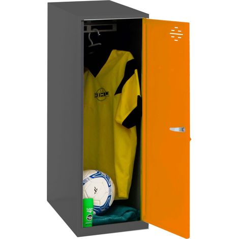 METALLISCHES SCHLIESSFACH SIMONLOCKER DISM. SINGLE MINI 915x300x500 mm ANT/ORANGE (1/3)