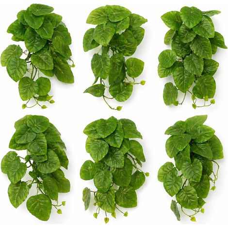 Pack of 6 x 25cm Artificial Trailing Arrowhead Vine Plant (1/5)