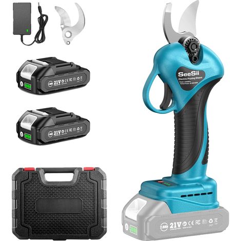 Sécateurs Électriques, Design Sans Fil, Moteur Haute Efficacité, avec batterie 2X2.0Ah (1/2)