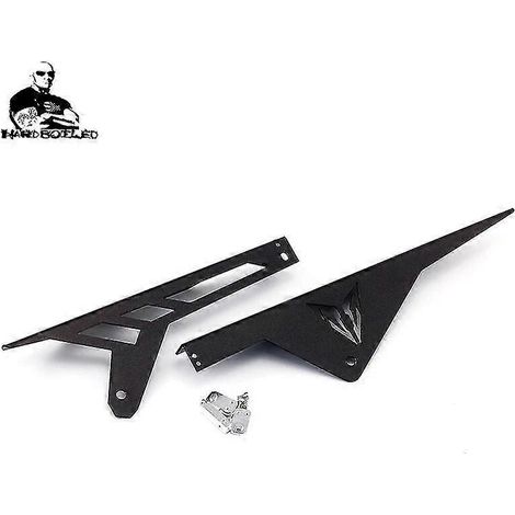 Kettenschutzabdeckung aus CNC-gefrästem Aluminium für Yamaha MT-09 XSR900 Motorräder (2013–2022, Modelljahre 2019) – Schwarz, ohne Logo
