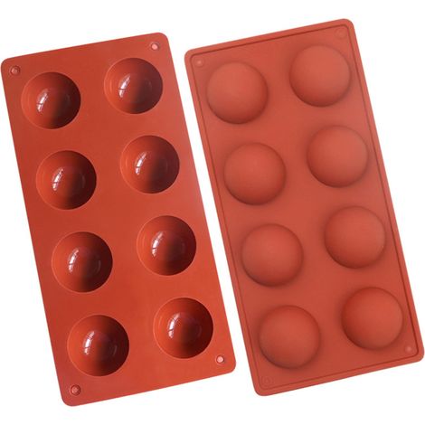 molde para chocolate, 8 cavidades, silicona apta para uso alimentario, resistente de -40 °C a 230 °C, apto para horno y congelador. (1/5)
