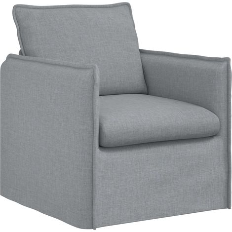 Sofa Light Grey 75 x 82 x 85 cm Fabric vidaXL (1/5)