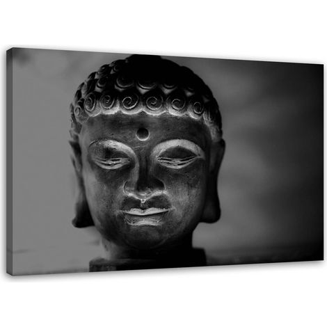 Stampa su tela, Testa illuminata di Buddha - 120x80 (1/4)