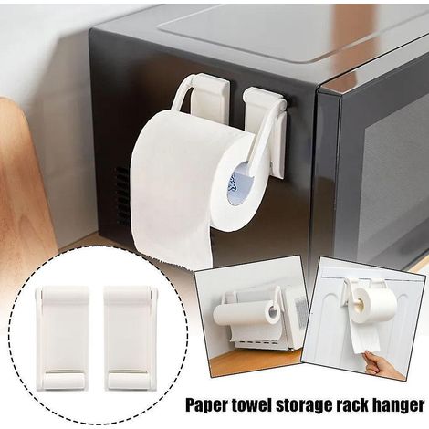 Porte-rouleau de papier essuie-tout magnétique pour réfrigérateur, organisateur, étagère à épices, rangement alimentaire (1/5)