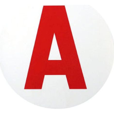 A Jeune Conducteur 2PCS “A” avec Le Principe d’adsorption électrostatique, Pas de Colle ou de Ventouse, Coller et enlever à Plusieurs reprises sans Laisser de Trace 15cm (1/5)