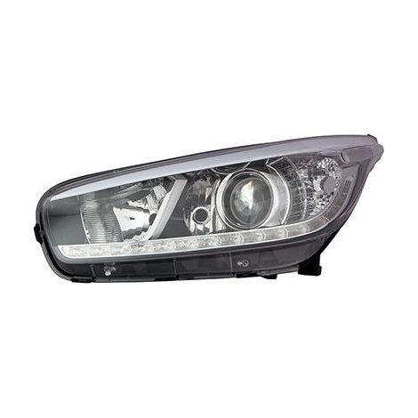 Phare avant gauche H7/H7/H7/LED fond noir Kia Ceed 2 phase 1 2012-2013