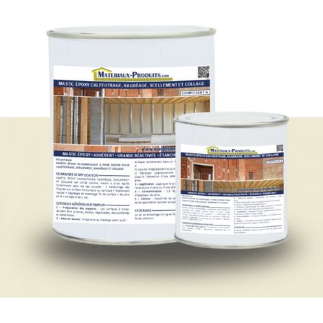 Mastic epoxy calfeutrage, ragréage, scellement et collage - 2.5 Kg Ton Pierre - MATPRO (1/4)