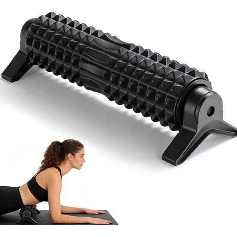 Fascia Roller 53 cm, Back Roller with Stand, Foam Roller in Medium Hardness for Muscle Relaxation After Sports as well as for Yoga and Pilates Exercises, 3D Massage Roller for Back, Neck & Legs (1/5)