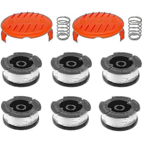 Filiyano-Bobine Black+Decker A6481 + 6 rouleaux de fil compatibles avec le coupe-bordures Reflex, CJY (1/5)