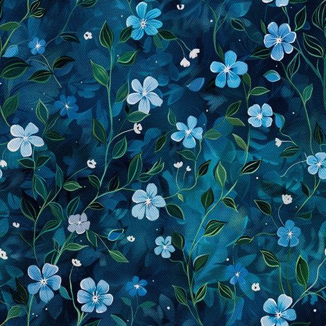Tela Oxford para decoración de exteriores - Motivo de flores I DX5347 (1/5)